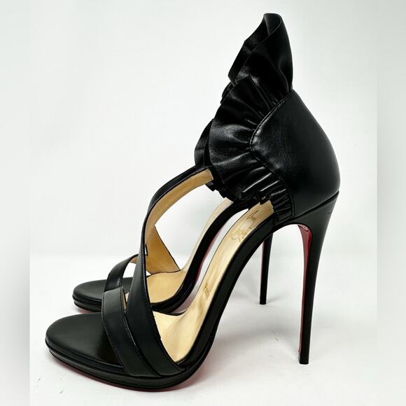 Christian Louboutin Colankle 120 Nappa Black Heel Pumps - Picture 3 of 14